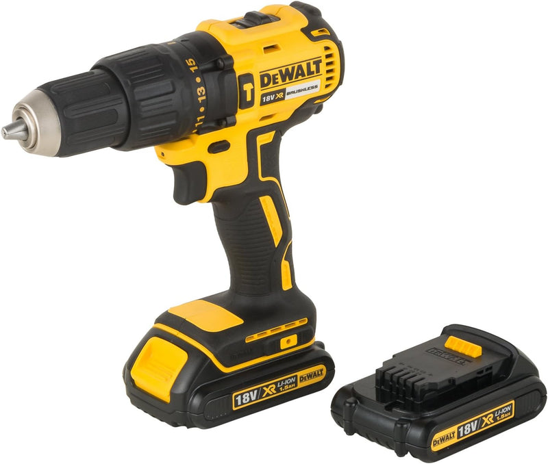 DeWalt 18V, 1,5Ah Schlagbohrschrauber/Schlagschrauber (bürstenlos, robustes Schnellspannfutter, inte