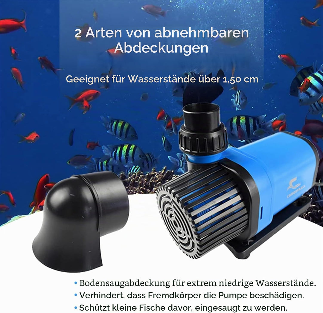 CONQUERALL 24V DC Wasserpumpe 1320GPH 30W Aquarium Pumpe Aquarium Pumpe Grosser Durchfluss hoher Auf