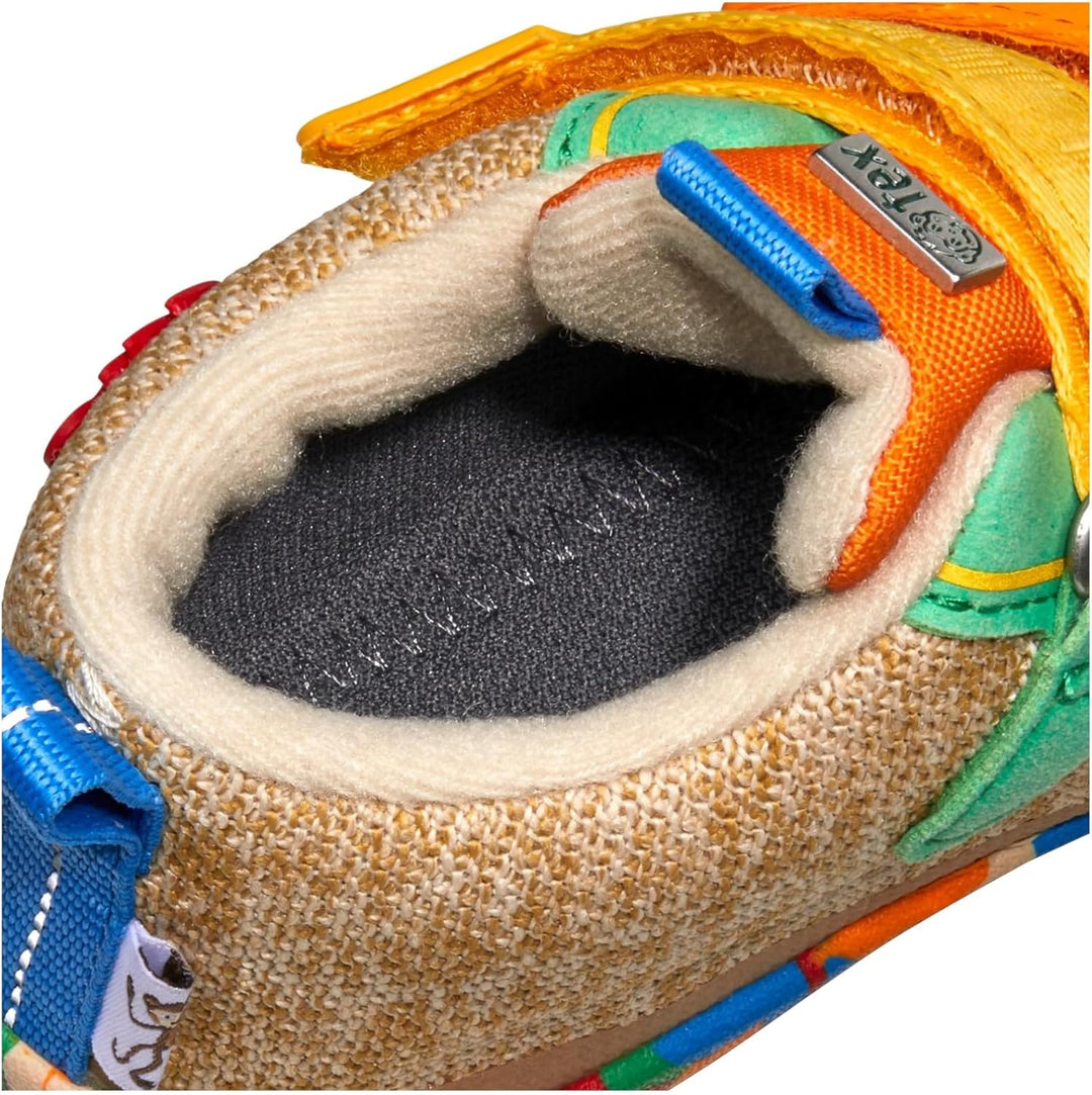 Affenzahn Übergangsschuh Knit Happy wasserdicht atmungsaktiv vegan mit Kaltfutter, Klettverschlüssen