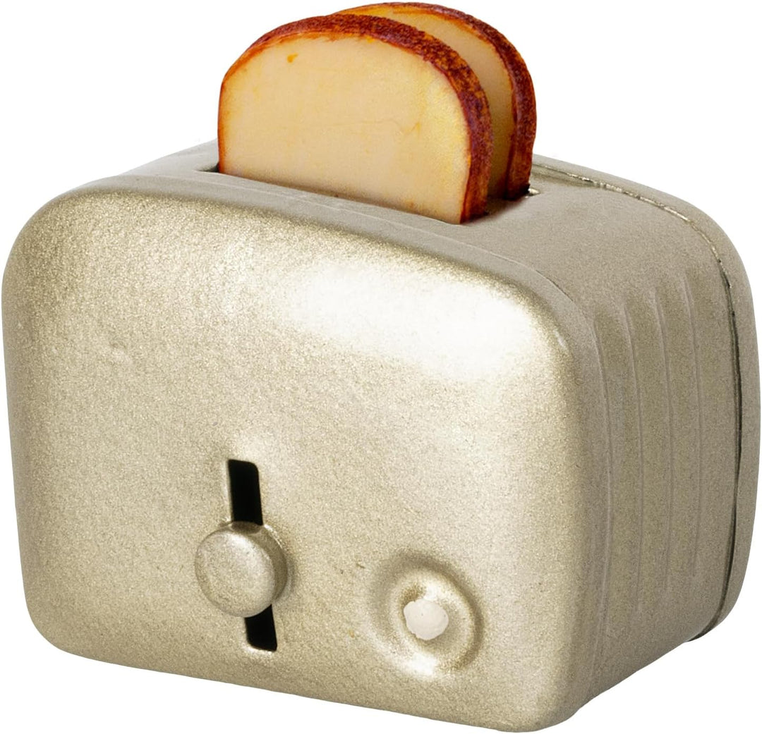 Maileg [W] Miniature Toaster with Bread - Silver