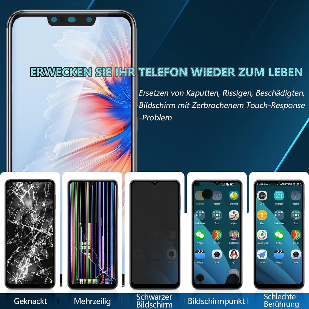 RongZy Display für Huawei Mate 20 Lite LCD Bildschirmersatz Digitizer Touchscreen Montiert Ersatz mi