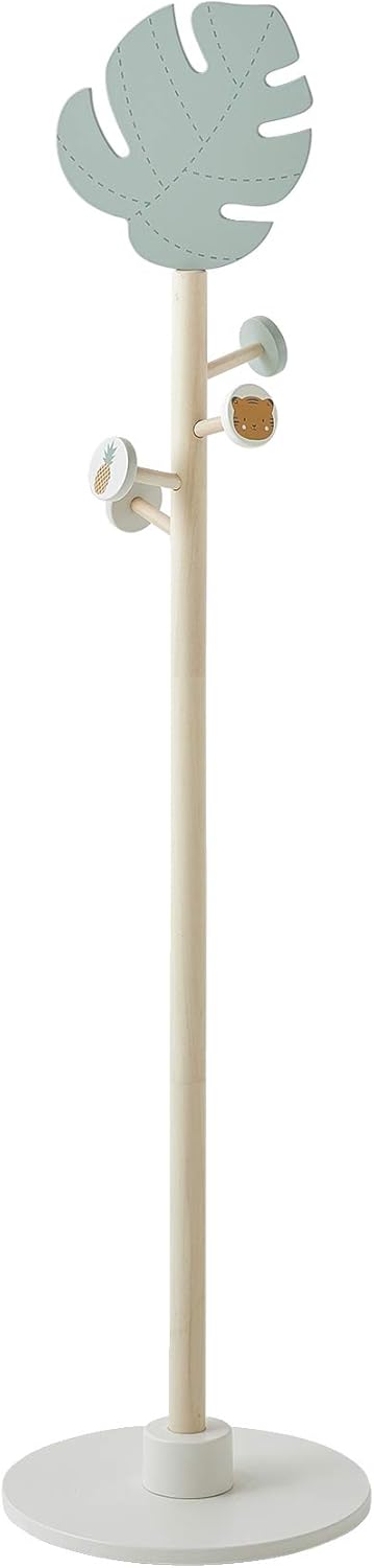 Vertbaudet Kinderzimmer Garderobenständer „Pandafreunde“ mint/natur ONE SIZE
