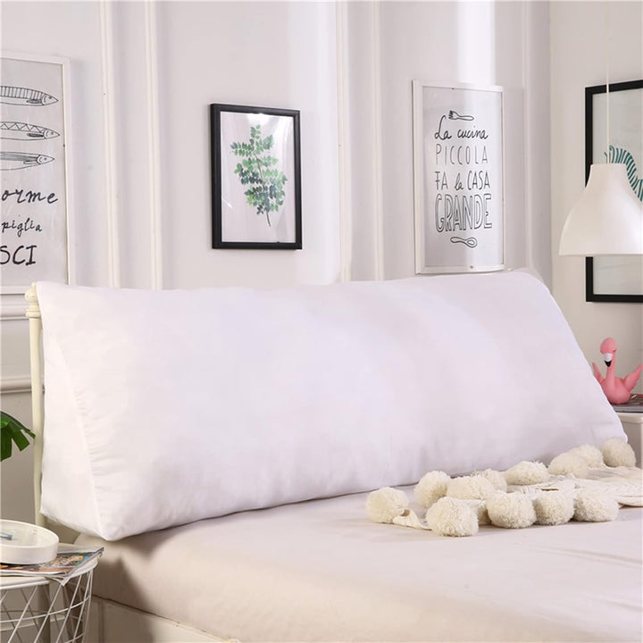 WINARA Einfaches Dreiecks-Lesekissen, grosses Rückenlehnenkissen für Bett, Sofa, Tatami, Tagesbettki