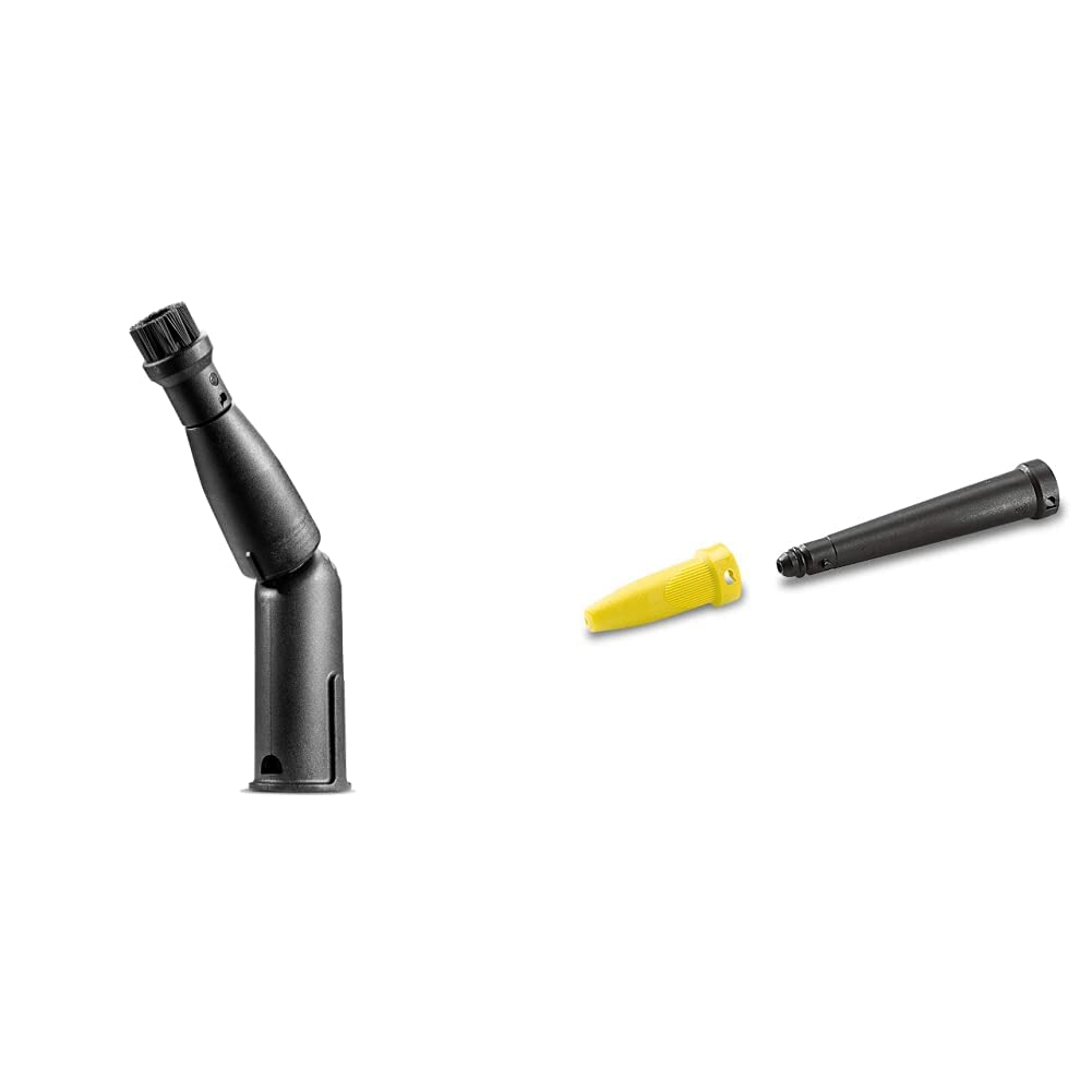 Kärcher 2.863-159.0 Dampf Turbobuerste & Powerdüsen-Set, Schwarz/Gelb