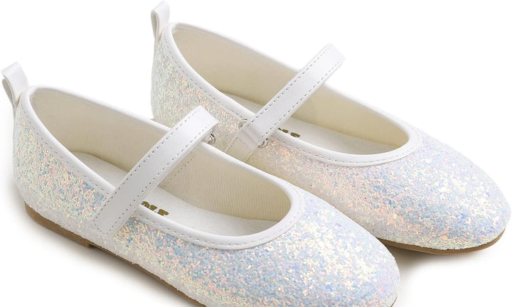 Feversole Girls Cute Dress, Mädchen süsses Kleid Mary Jane Schuhe weiche Party Urlaub Ballerinas 29