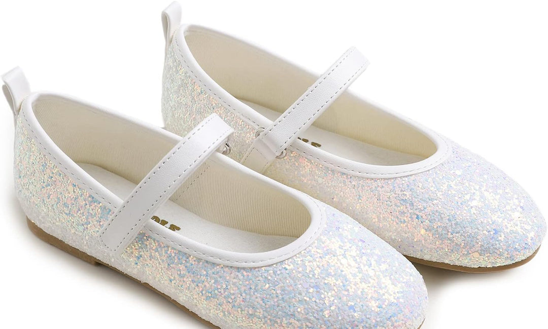 Feversole Girls Cute Dress, Mädchen süsses Kleid Mary Jane Schuhe weiche Party Urlaub Ballerinas 31