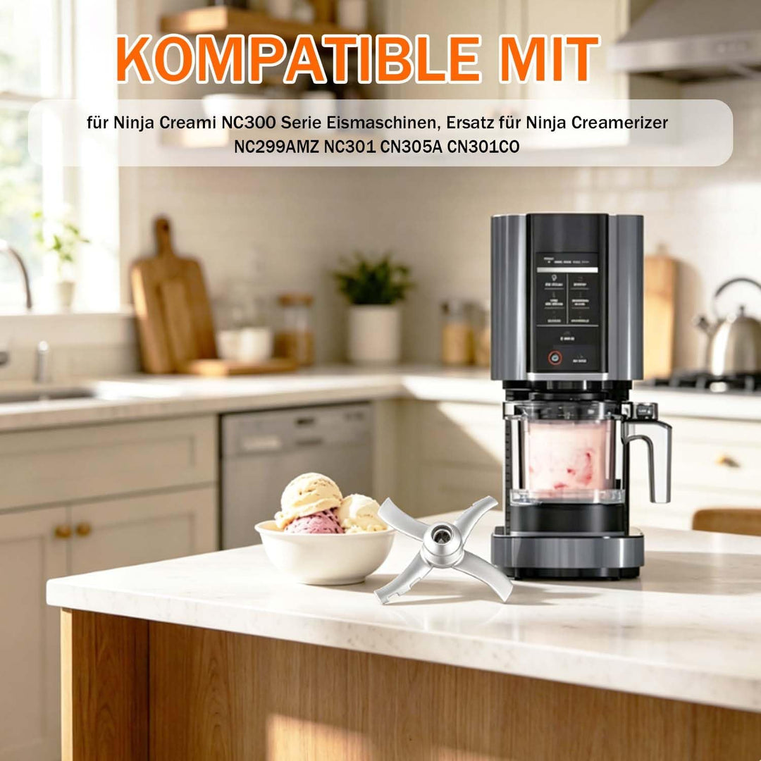 Ersatz‑Paddelklinge kompatibel mit Ninja Creami NC300 Serie Eismaschinen, Ersatz für Ninja Creameriz