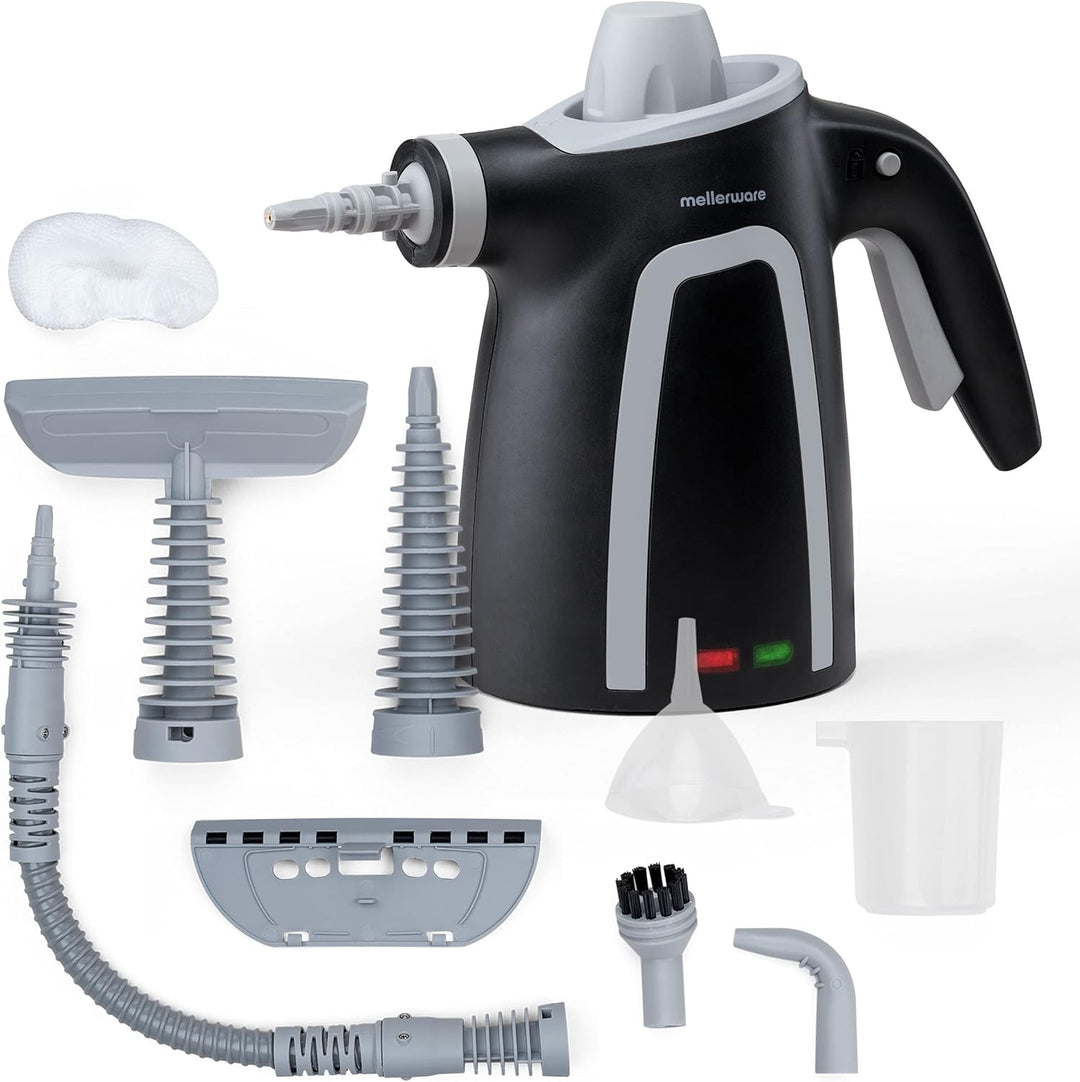 Mellerware - Handdampfreiniger Fush! | Haushaltsdampfreiniger 1050W | Tragbarer Mehrzweckreiniger |