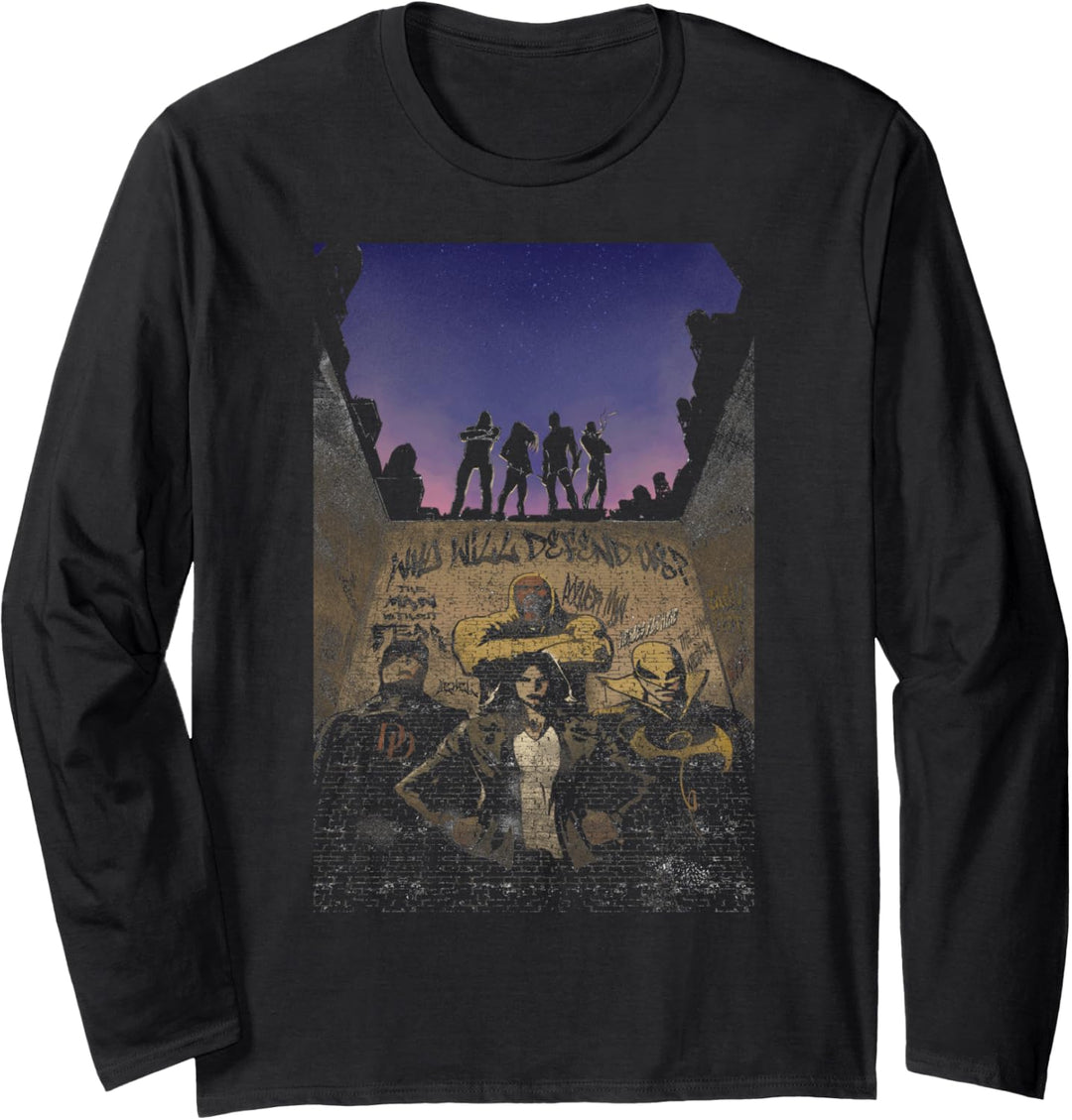 Marvel The Defenders Group Langarmshirt