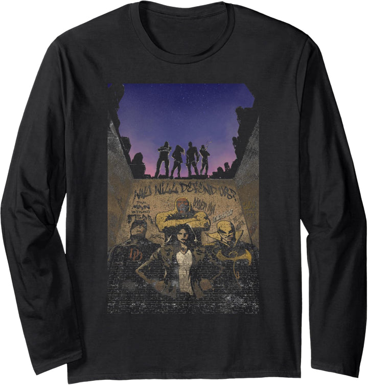 Marvel The Defenders Group Langarmshirt