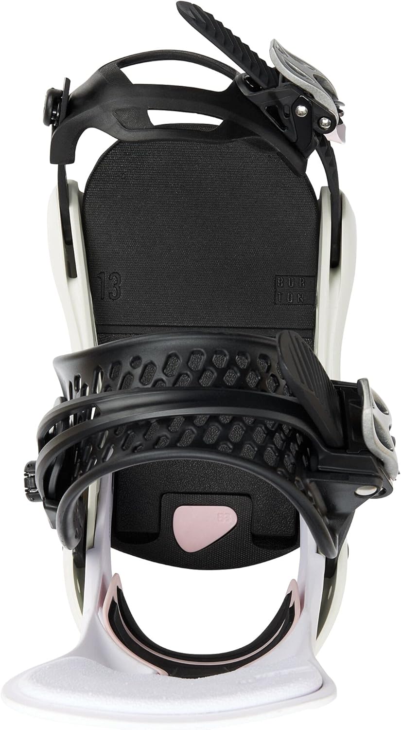 Burton Lexa X Damen Snowboard Biendings, Wei&#xDF;/Grau/Logo M (6-8)