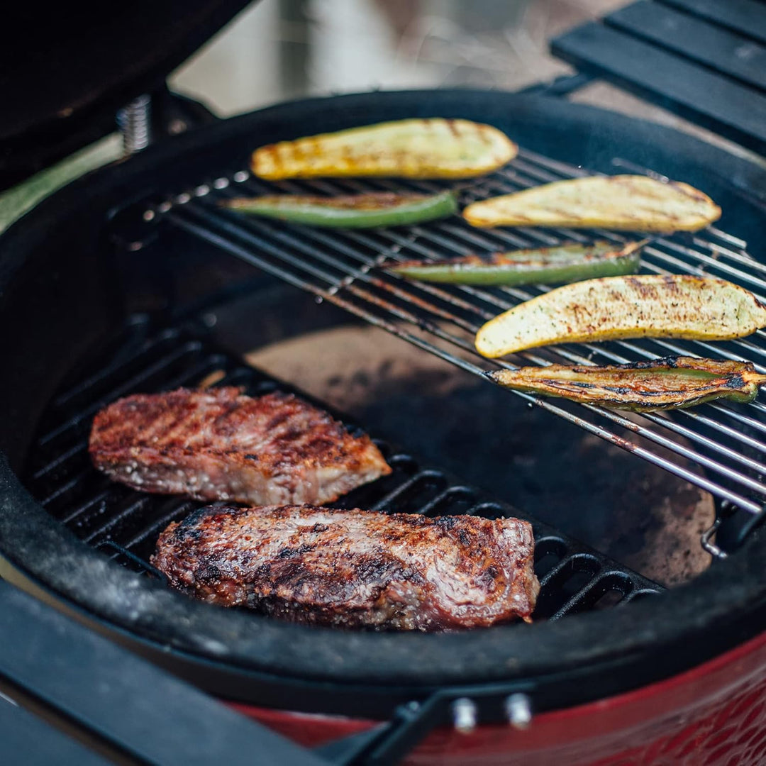 KamadoJoe KJ-HCG, Halbmond-Edelstahl-Kochrost Kompatibel mit Kamado Joe Classic I, II, III Grillrost