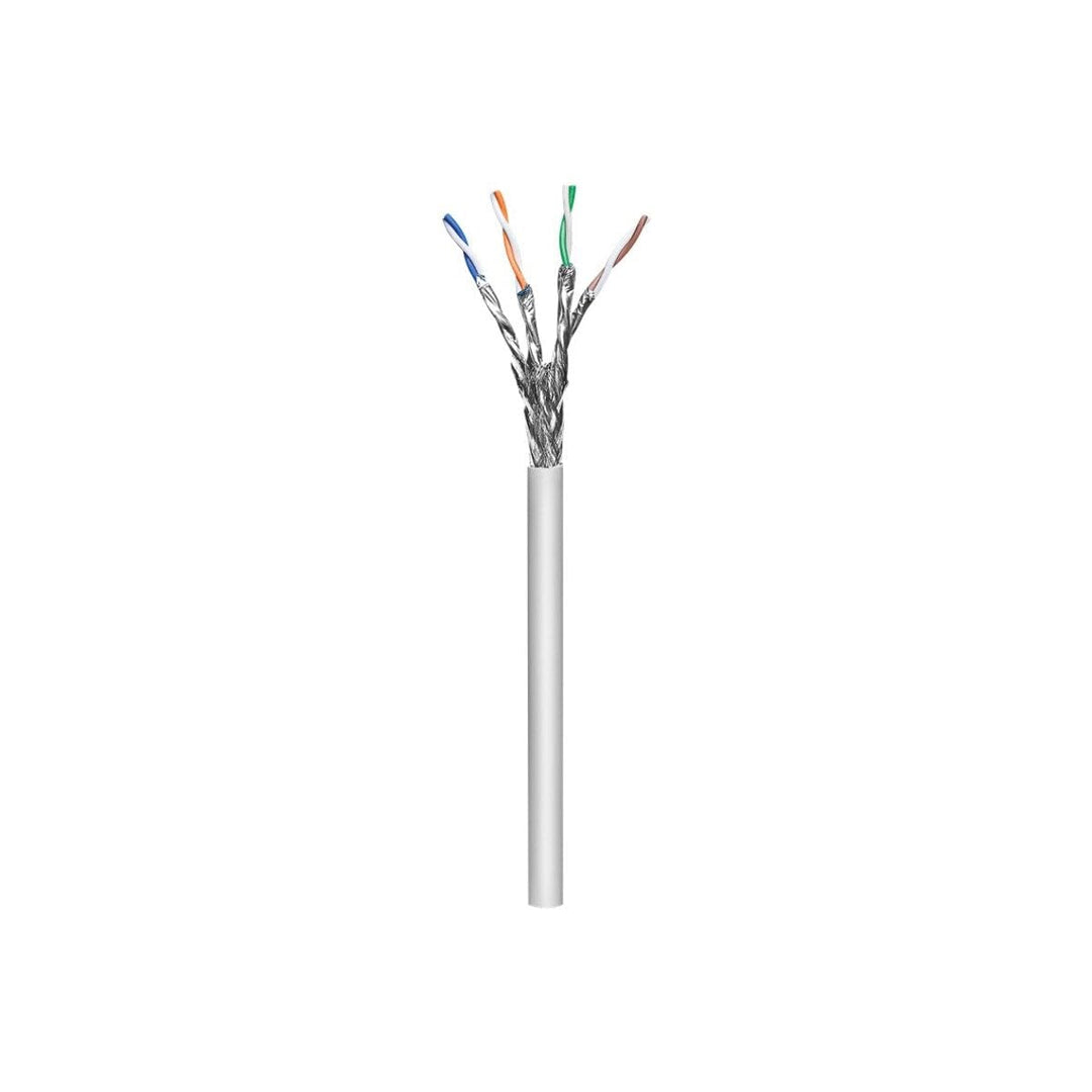 Goobay 96094 Netzwerkkabel CAT 6 A Verlegekabel 100m CAT 6A Kabel S/FTP Patchkabel halogenfrei Ether
