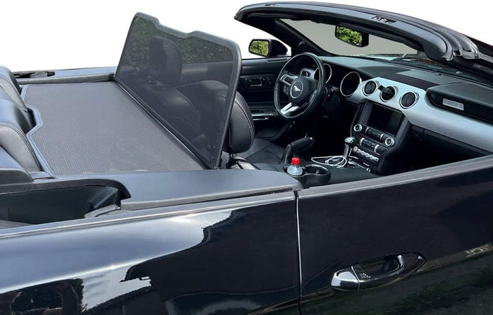 Aperta Windschott passend für Ford Mustang MK6 100% Passgenau OEM Qualität Schwarz Windstop Windabwe
