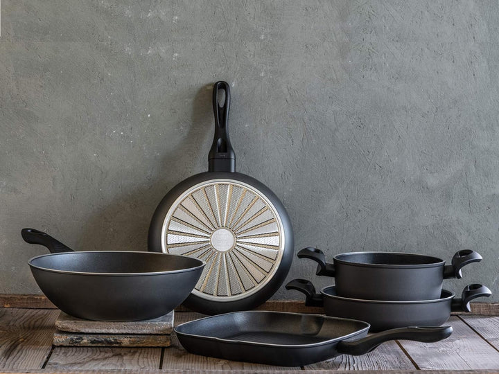 Ballarini 509050 130 Grillpfanne, antihaftbeschichtet, Induktionsboden, 28 cm, Aluminium