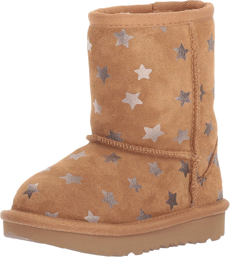 UGG Unisex Kinder Classic Short Ii Stars Halblange Stiefel 27 EU Chestnut, 27 EU Chestnut