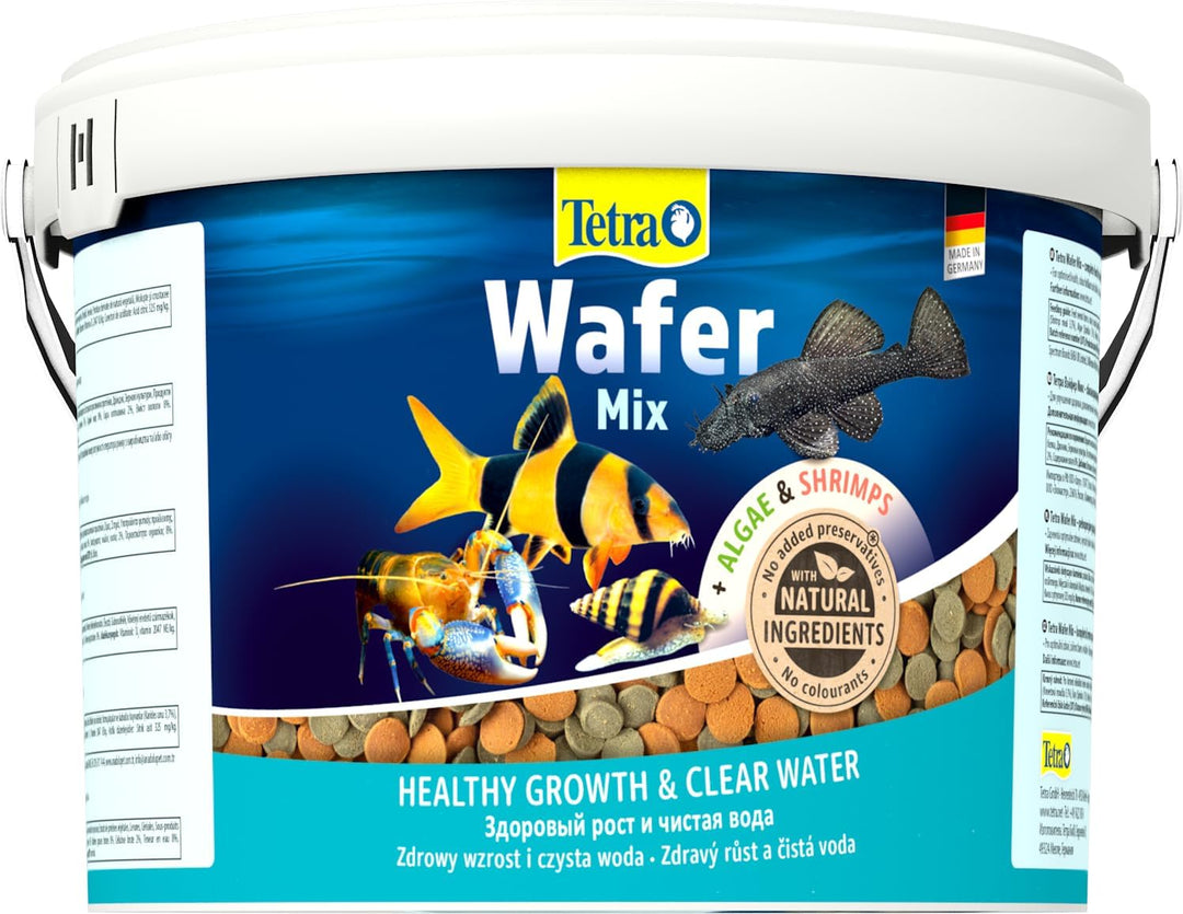 Tetra Wafer Mix - Fischfutter für alle Bodenfische (z.B. Welse) und Krebse, für gesundes Wachstum un