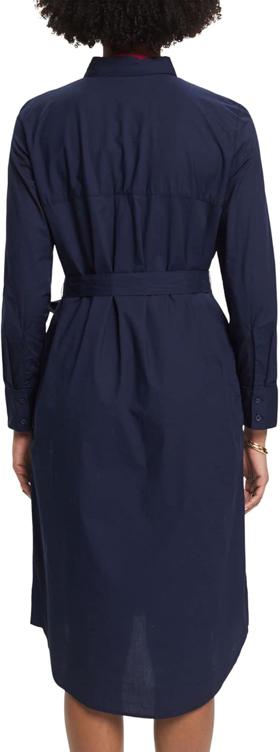 ESPRIT Damen 033ee1e328 Kleid 32 400/Navy, 32 400/Navy