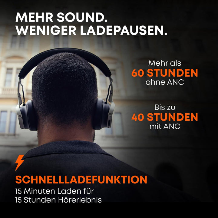 beyerdynamic AVENTHO 100 Wireless On-Ear Kopfhörer mit ANC, 60 Stunden Akkulaufzeit, faltbares Desig