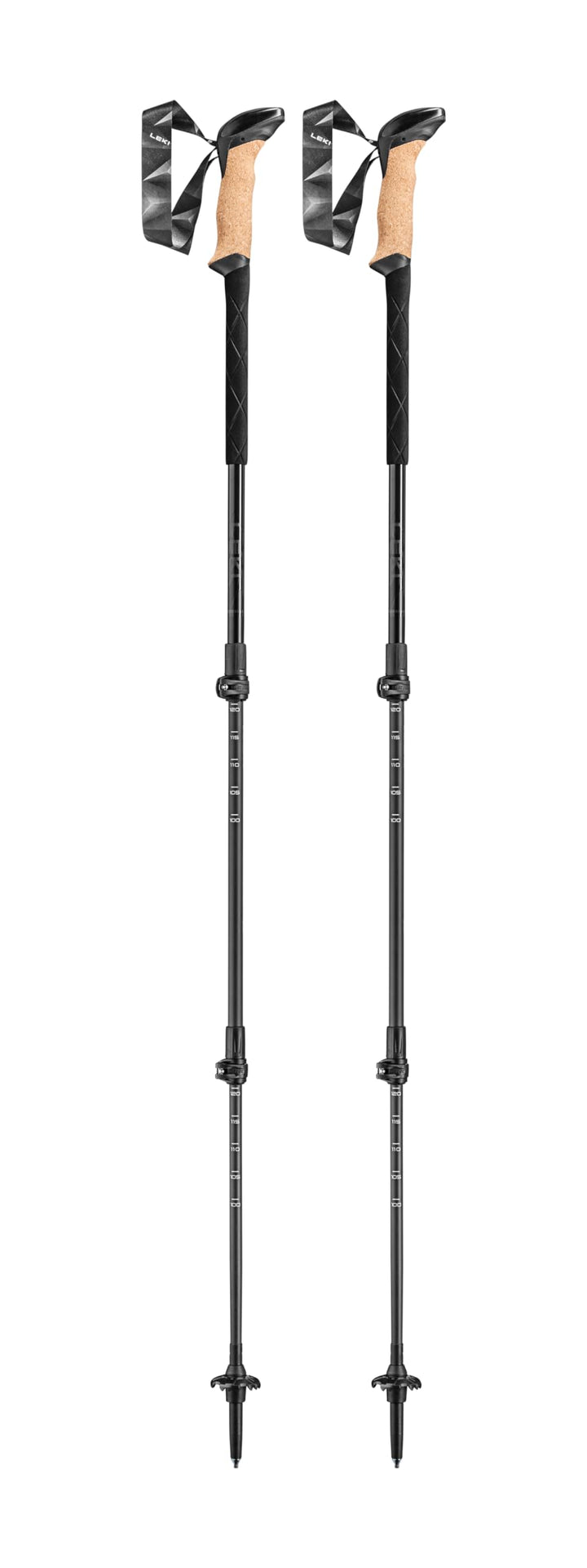Leki Black Series Carbon Stöcke black-black gray-dk anthracite 100 - 135 cm, black-black gray-dk ant