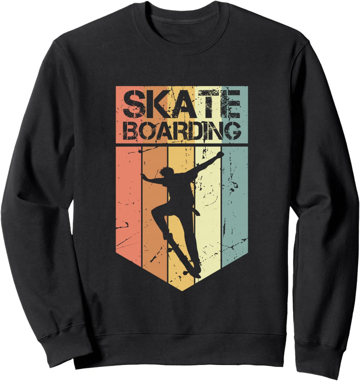 Vintage Skateboarding Outfit Skater Geschenk Skateboard Sweatshirt
