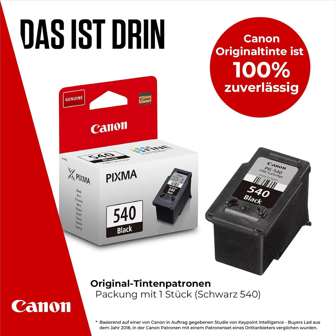 Canon Originaltinte PG-540, Grösse Standard, Schwarz, Plastikverpackung (alte Version) Veraltete Kun