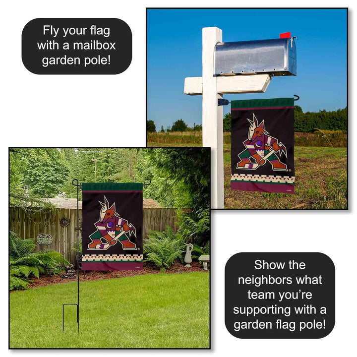 WinCraft Coyotes Doppelseitige Gartenflagge