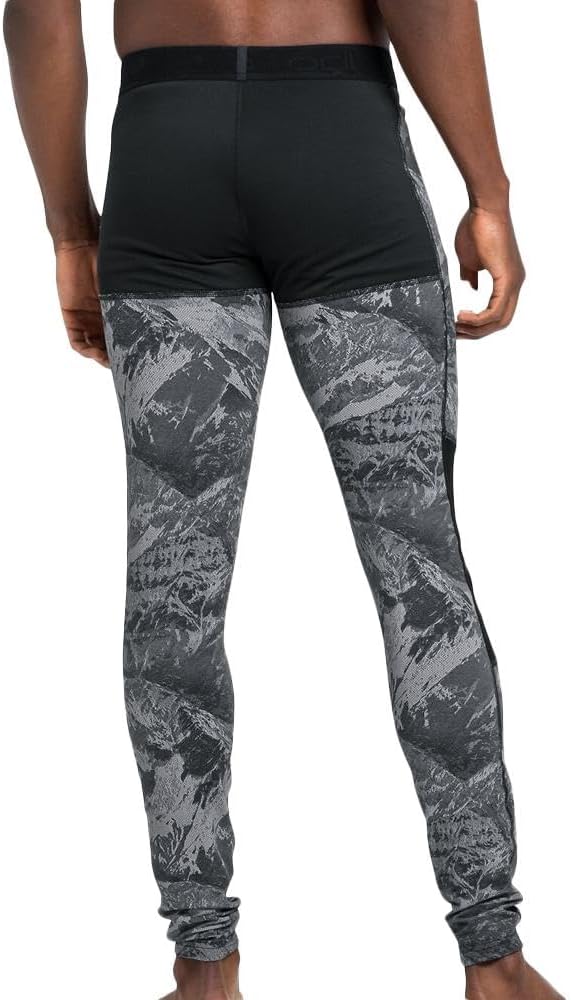 Odlo Herren Leggings Bl Bottom Long Whistler Eco L Schwarz, L Schwarz