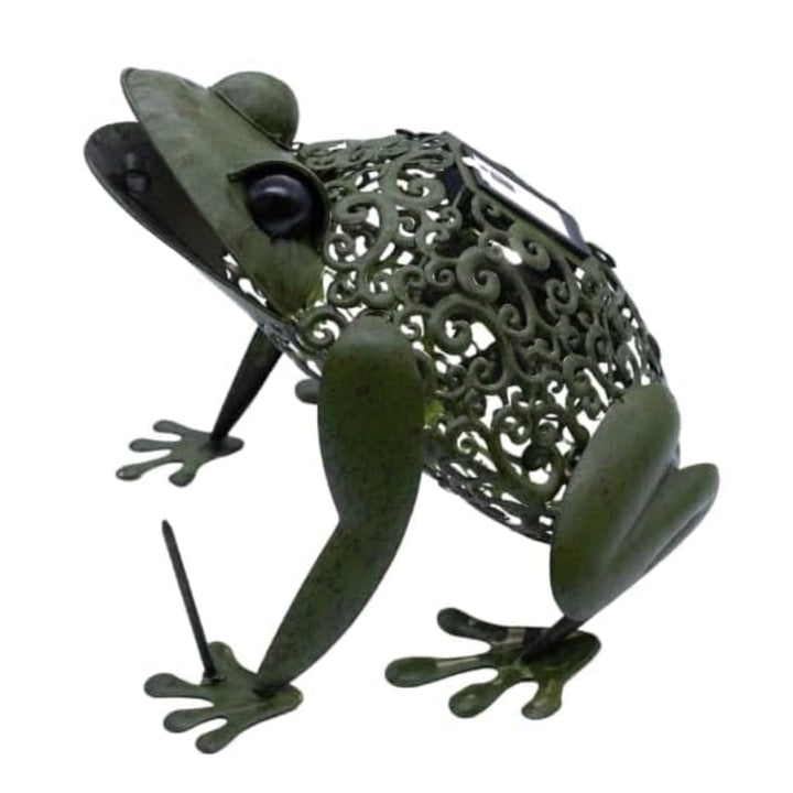 Smart Solar 1050113 Dekofigur Frosch aus Metall