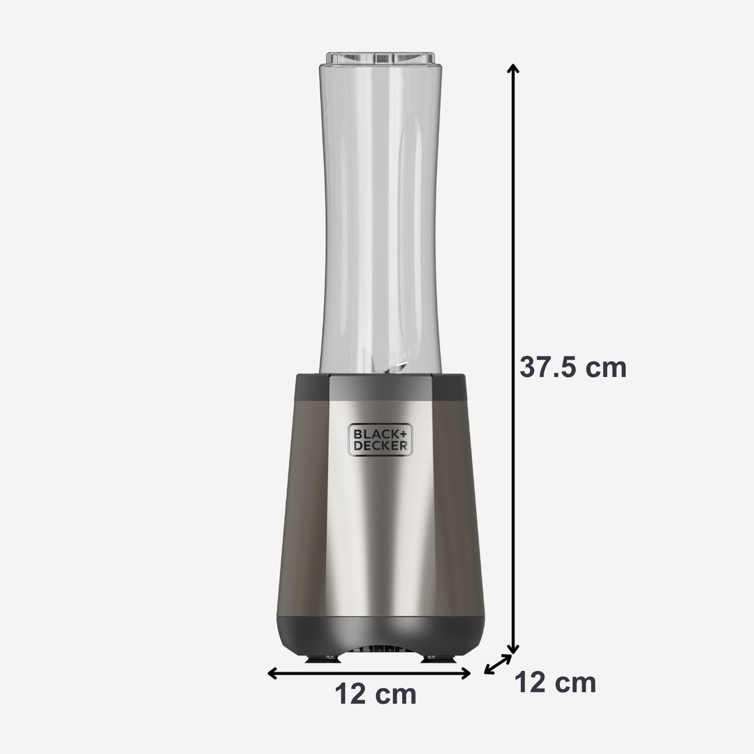 Black+Decker - Personal-Mixer 500W | 600 ml To-Go-Becher | 4x Edelstahlmesser 304 | Eis crushen | Sp