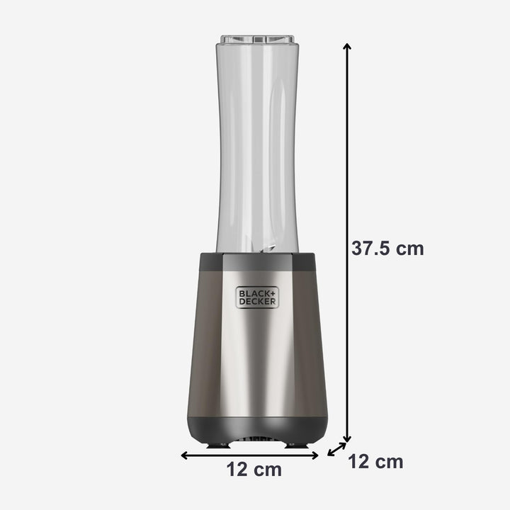 Black+Decker - Personal-Mixer 500W | 600 ml To-Go-Becher | 4x Edelstahlmesser 304 | Eis crushen | Sp