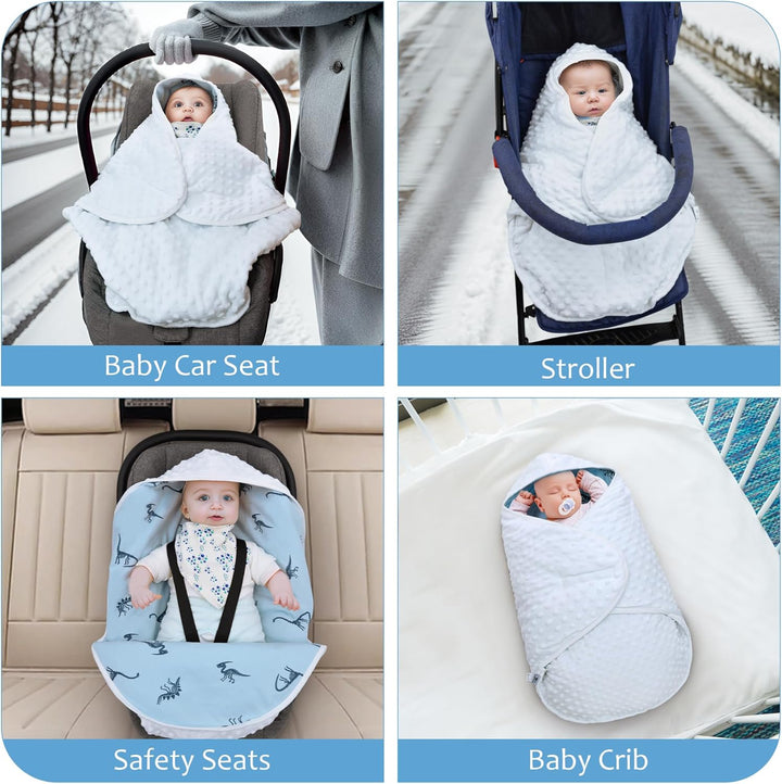 Einschlagdecke Babyschale für Winter Buggy Universal Fusssack Babydecke Baumwolle Baby Pucksack für