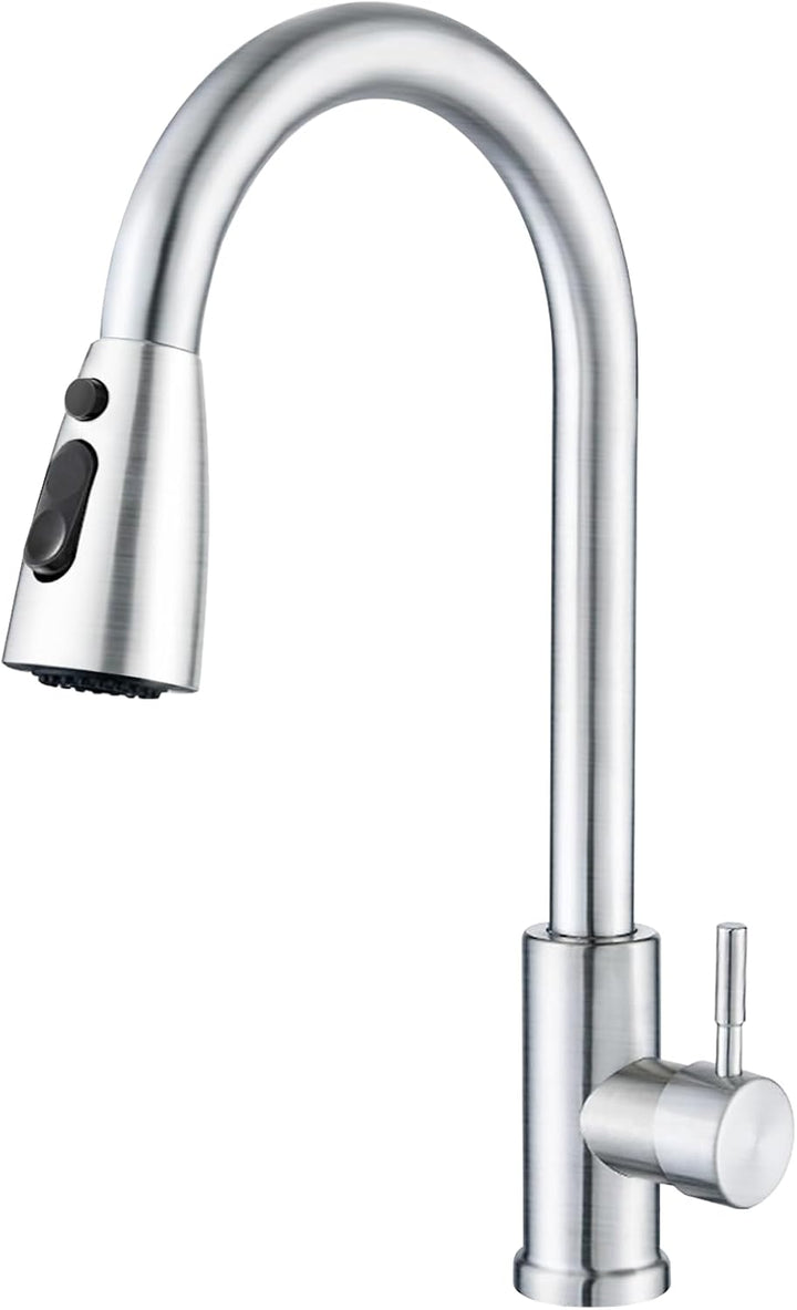 SURFOU Wasserhahn Küche Ausziehbar Schlauch, Küchenarmatur mit Brause Hochdruck, Spültischarmatur Wa