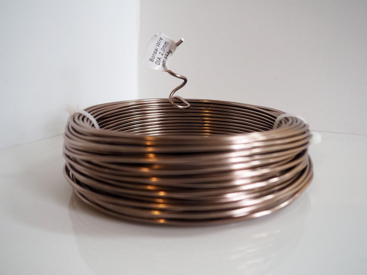 Grow A Bonsai Tree Eloxiertes Aluminium 2,0mm Bonsai Draht 250g grosse Rolle (95 Feet) - (2,0mm, Bra