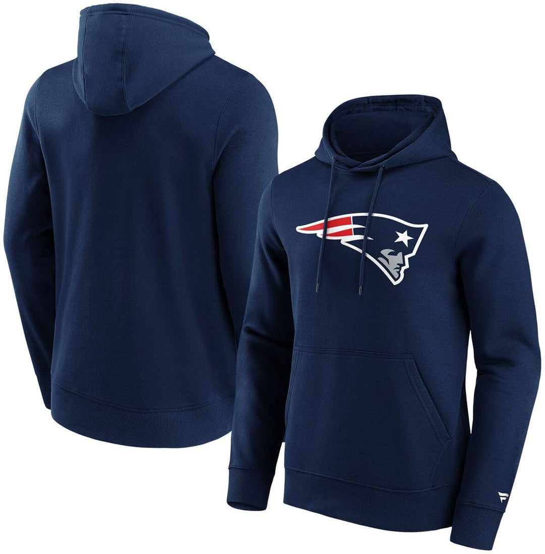 Fanatics New England Patriots Mid Essentials Crest Kapuzenpullover Herren dunkelblau / rot XXL, dunk