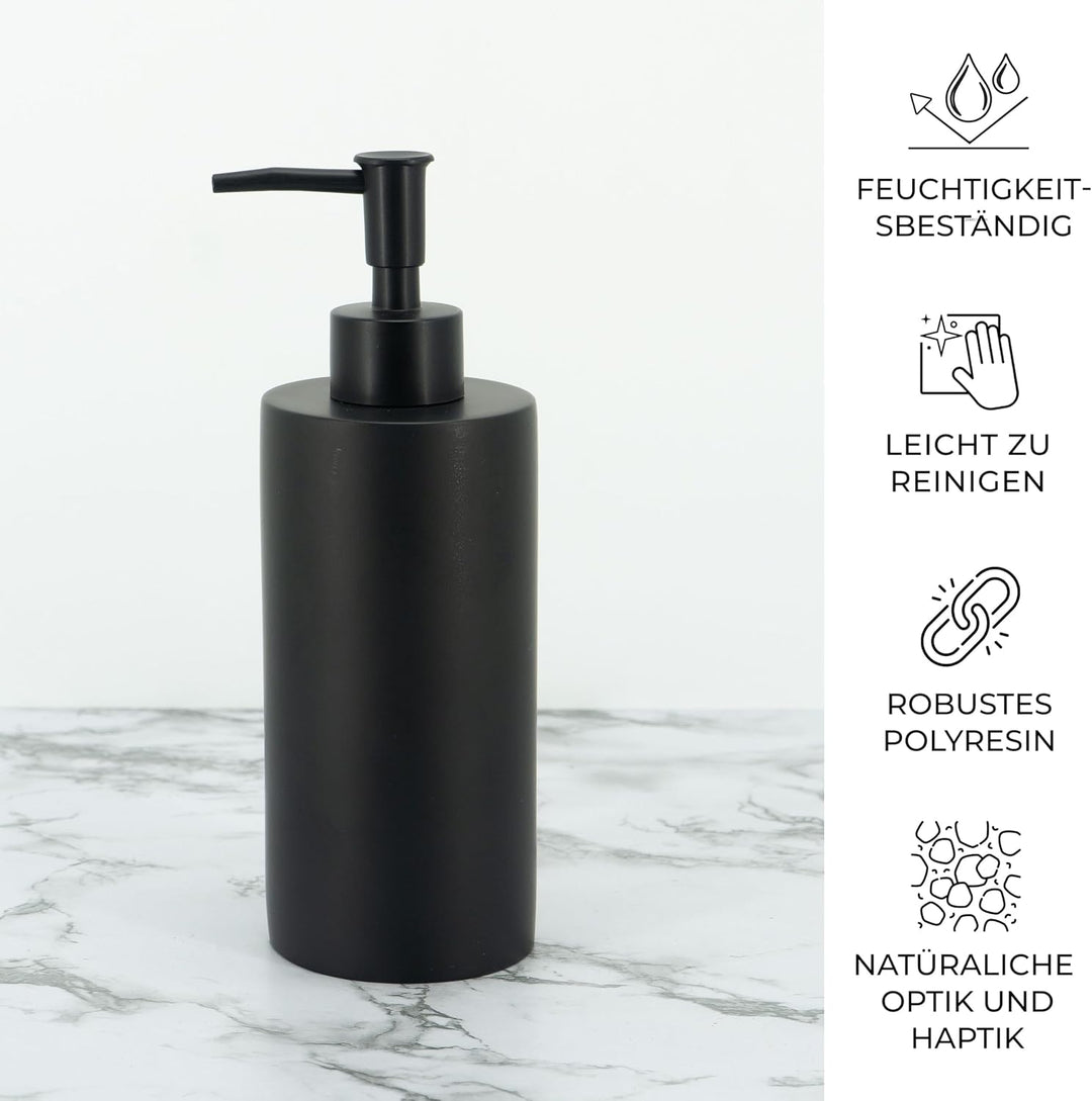 zccz Badezimmer-Accessoires-Set, 4-teilig, Marmormuster, Badezimmerzubehör-Set mit Seifenspender, Za