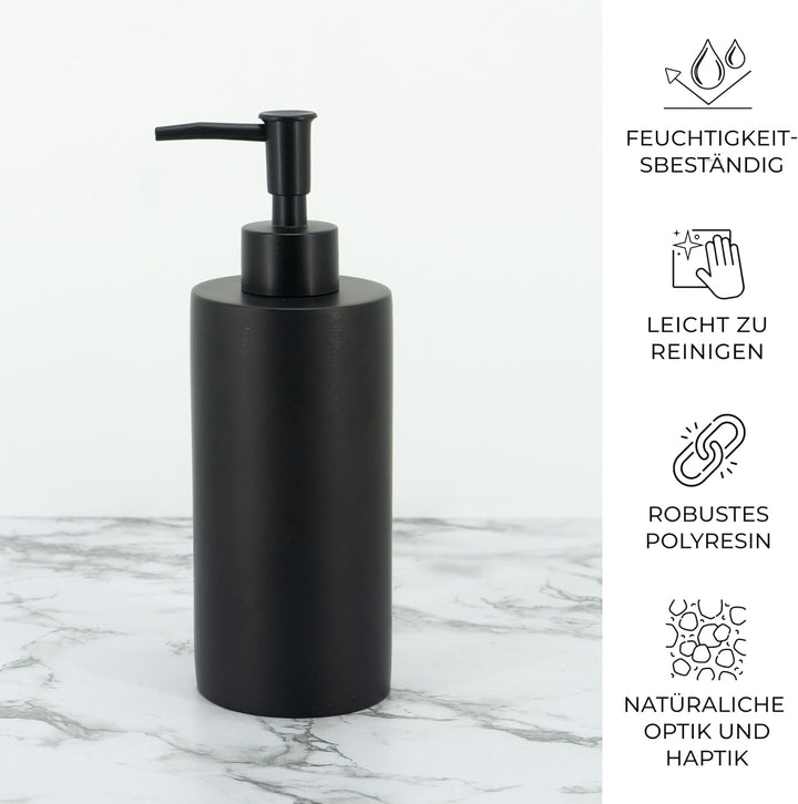 zccz Badezimmer-Accessoires-Set, 4-teilig, Marmormuster, Badezimmerzubehör-Set mit Seifenspender, Za