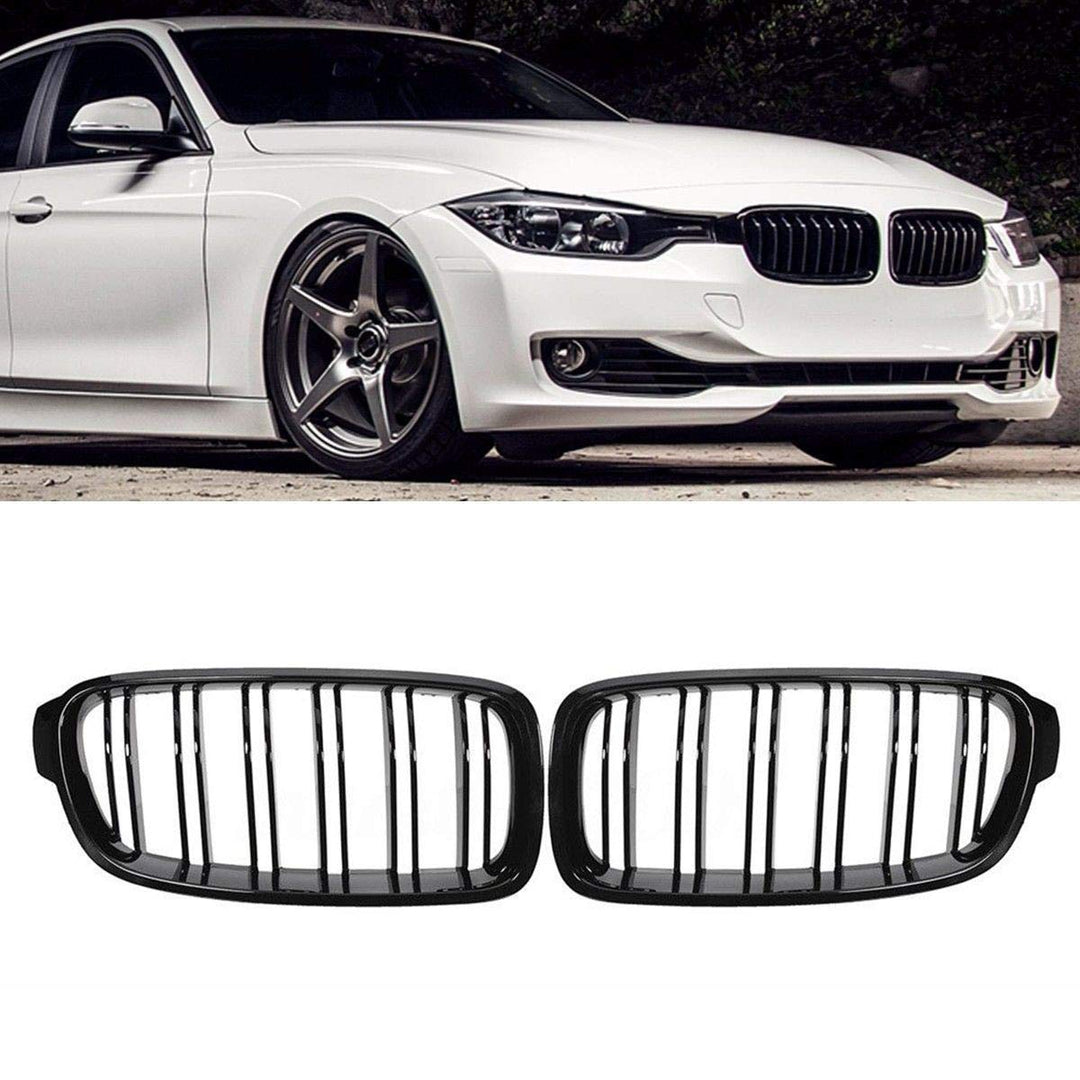 F30 F31 F35 320i 325i 328i 335i 2012–2016 schwarz glänzend Front Stossstange Haube Nieren Grill Gril