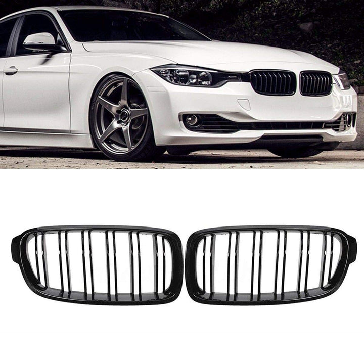 F30 F31 F35 320i 325i 328i 335i 2012–2016 schwarz glänzend Front Stossstange Haube Nieren Grill Gril