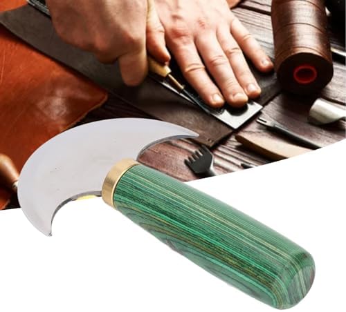 Pssopp Leder Rundmesser Lederhandwerk Trimmwerkzeug Leder Rundkopfmesser Lederhandwerksmesser Leder