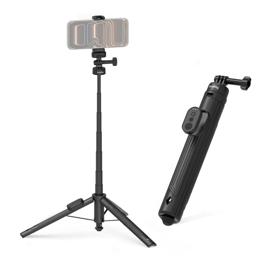 SMALLRIG 59" Selfie-Stick-Stativ mit Fernbedienung, Ausziehbares Stativ für DJI Osmo Action 5 Pro/Po