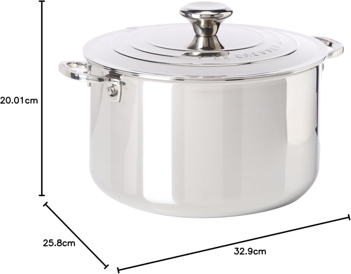 Le Creuset Suppentopf aus 3-ply PLUS Edelstahl 24 cm, 96604824000000, 24 cm