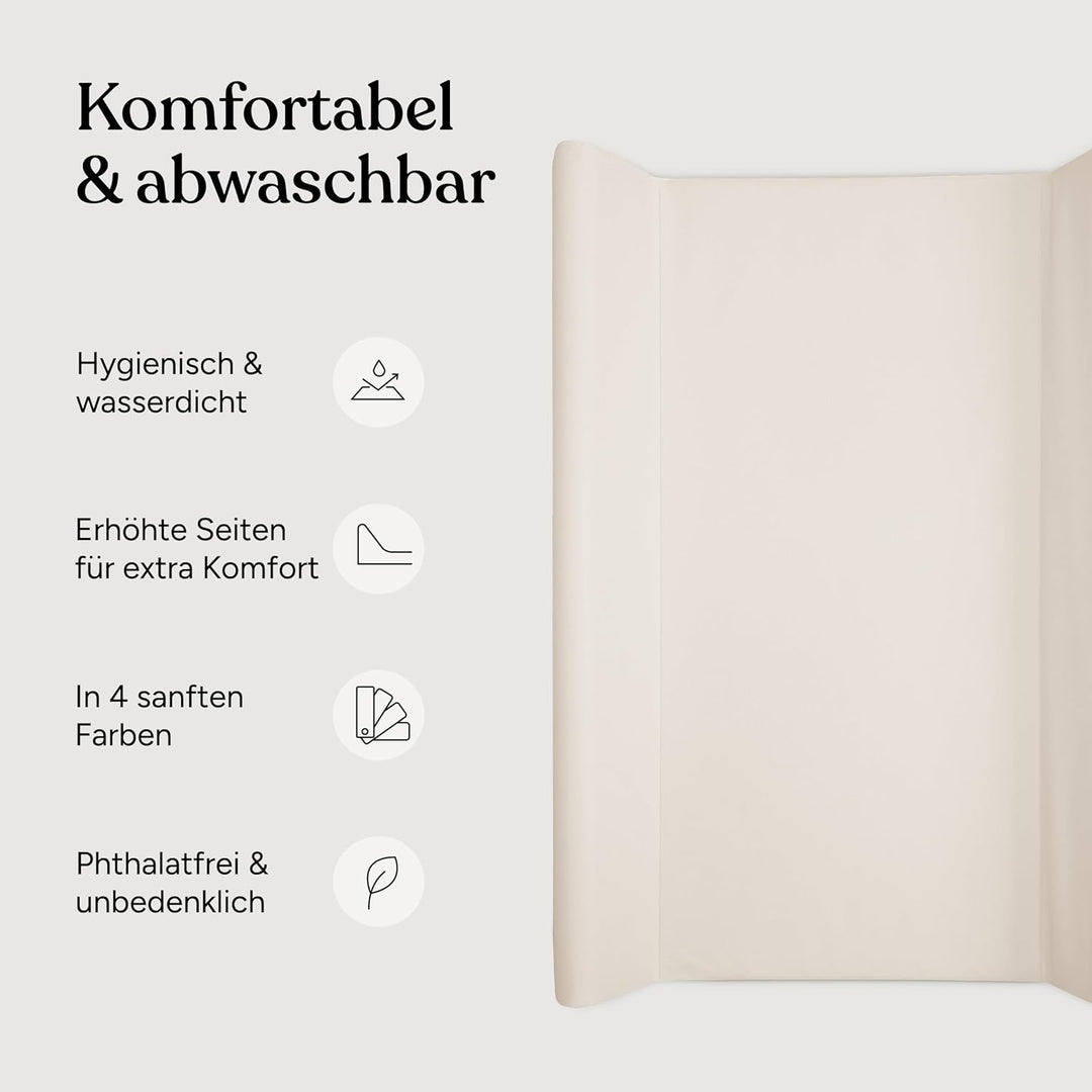 Ehrenkind® Abwaschbare Wickelauflage mit Keil - Hygienisch, Sicher und Vielseitig in Hellblau | Wick