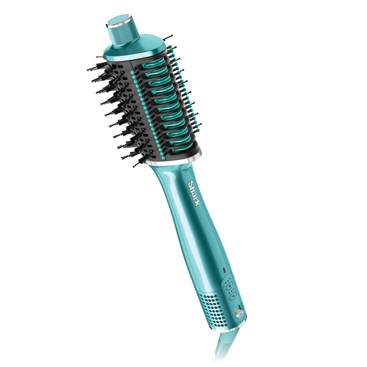 Shark Glossi 2-in-1-Styler mit Heissluft und Glanz-Finish, Türkis, Salonqualität, Keramikplatten, Vo