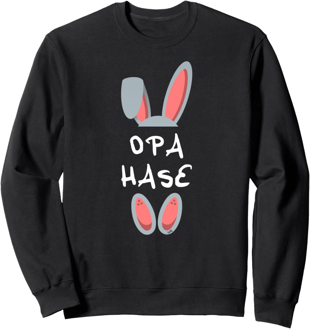 Opa Hase Osterhase Männer Geschenk Familie Partnerlook Oster Sweatshirt