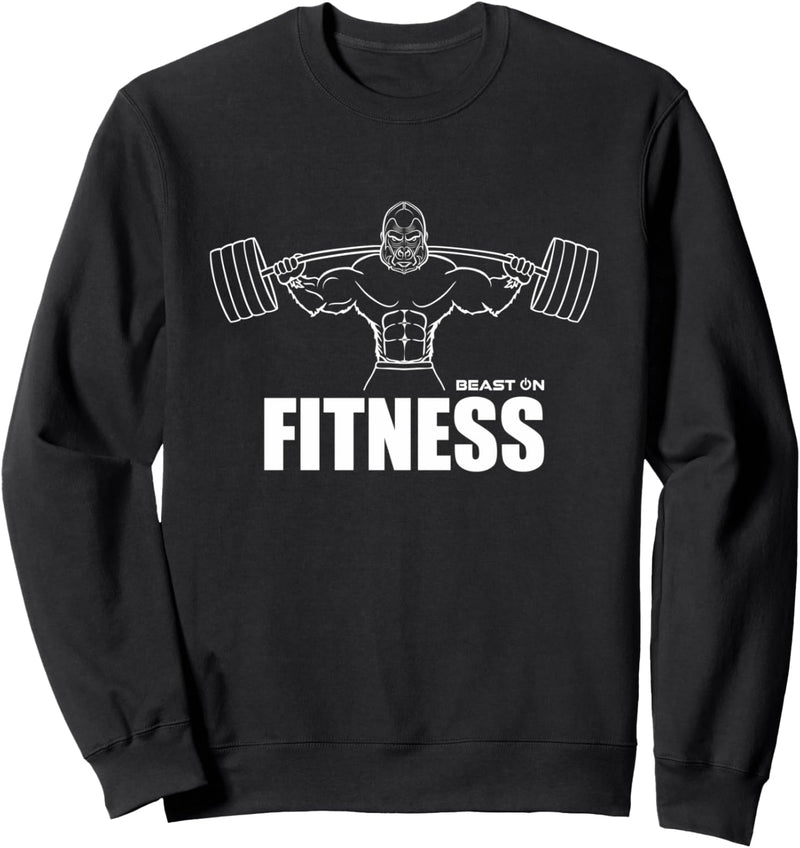 Fitness Gorilla Tier Gym Design Fitness Motiv Beast ON Sweatshirt