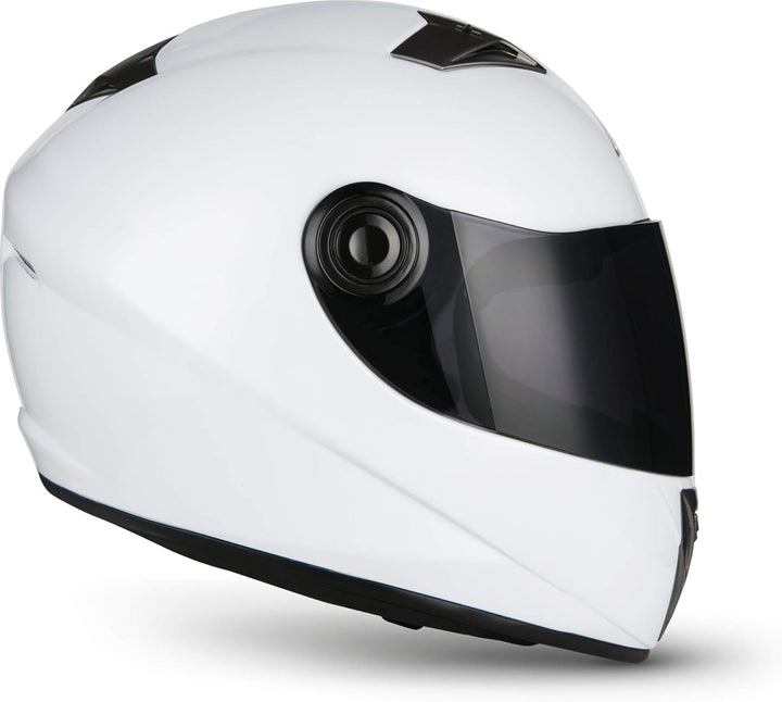 Soxon® ST-550 „Snow“ · Integral-Helm · Full-Face Motorrad-Helm Roller-Helm Scooter-Helm Cruiser Stur