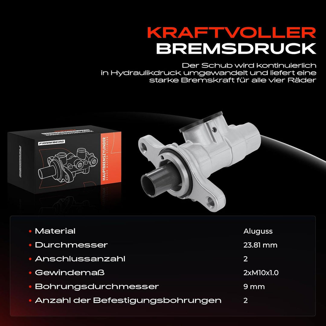 Frankberg Hauptbremszylinder Bremszylinder Kompatibel mit C3 Aircross II Van 2C 2R 1.2L-1.6L 2019-20