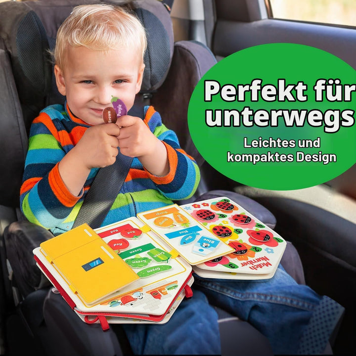 Coogam Kugans Kinder fühlen Sich beschäftigt mit Montessori Bücher, geschäftige Aktivitäten mit sens