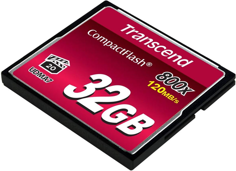 Transcend 32 GB CompactFlash 800 Speicherkarte TS32GCF800 32GB CF800x, 32GB CF800x